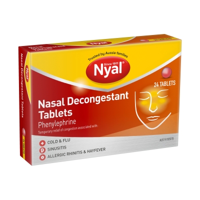 Nyal Decongestant Tablets 24 Pack