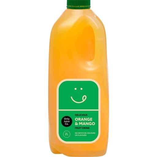 Only Juice Co Orange & Mango Fruit Drink 2lt