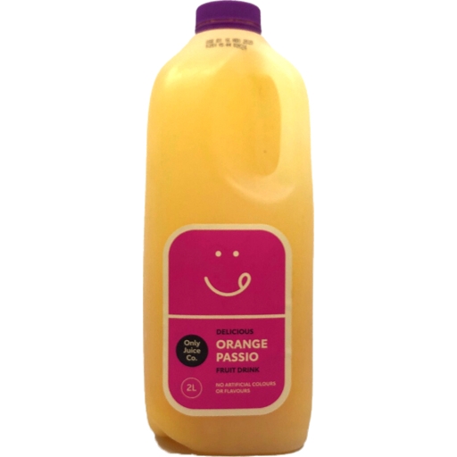 Only Juice Co Orange & Passionfruit Fruit Drink 2lt