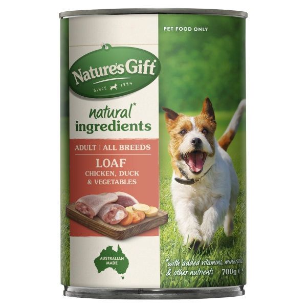 Nature's Gift Dog Food Chicken Duck & Vegetables 700g