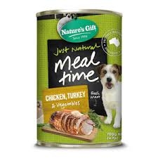 Nature's Gift Dog Food Chicken Turkey & Vegetables 700g