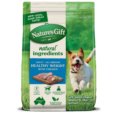 Nature's Gift Dry Dog Food Sustain Healthy Weight Chicken 2.5kg