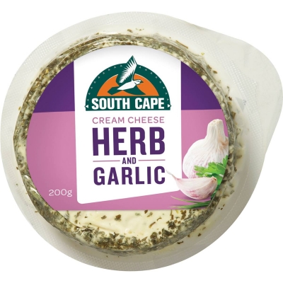 South Cape Cream Cheese Herb & Garlic 200g