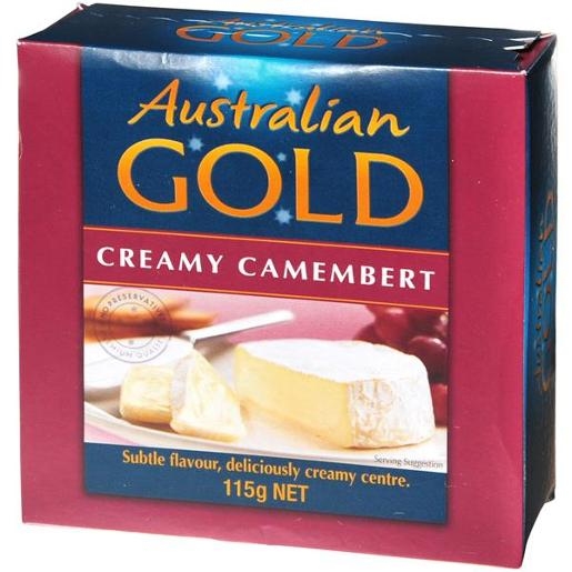 Australian Gold Camembert Cheese Long Life 115g