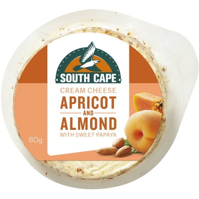 South Cape Cream Cheese Apricot & Almond 80g