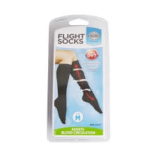 Flight Socks Black Medium