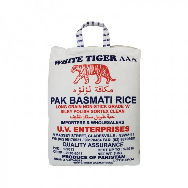 White Tiger Basmati Rice 5kg