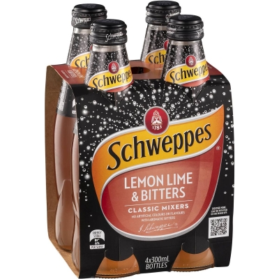 Schweppes Lemon Lime & Bitters 4 x 300ml