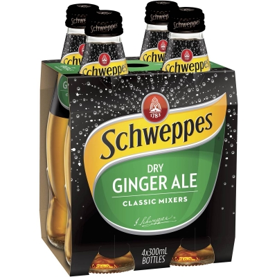 Schweppes Dry Ginger Ale 4 x 300ml