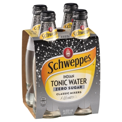 Schweppes Indian Tonic Water Zero Sugar 4 x 300ml