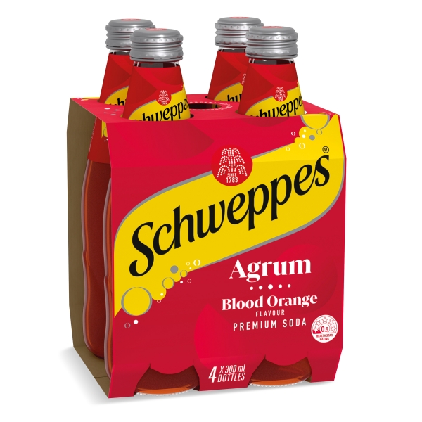 Schweppes Agrum Blood Orange 4 x 300ml