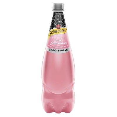 Schweppes Pink Lemonade Zero Sugar 1.1lt