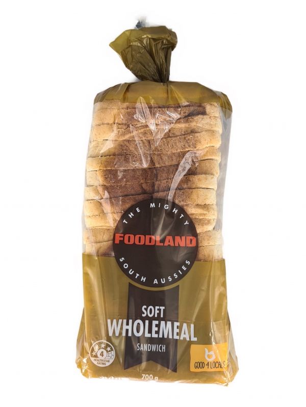 Foodland Soft Wholemeal Sandwich Bread 700g