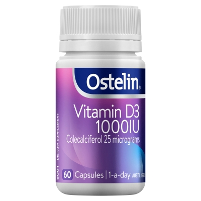 Ostelin Vitamin D3 1000IU Capsules 60 Pack