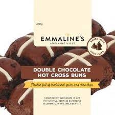 Emmaline's Hot Cross Buns Double Choc 6 Pack 480g