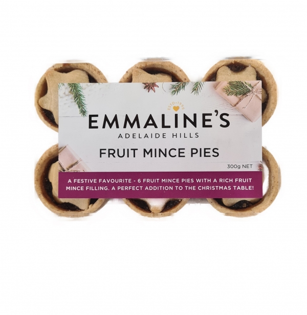 Emmaline's Fruit Mince Pies 6 Pack 300g