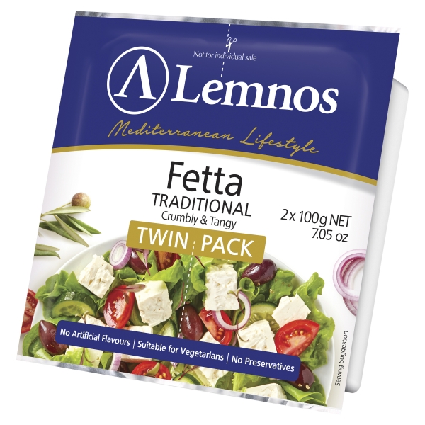 Lemnos Traditional Fetta 2 x 100g