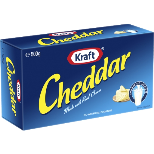 Kraft Cheddar Block 500g