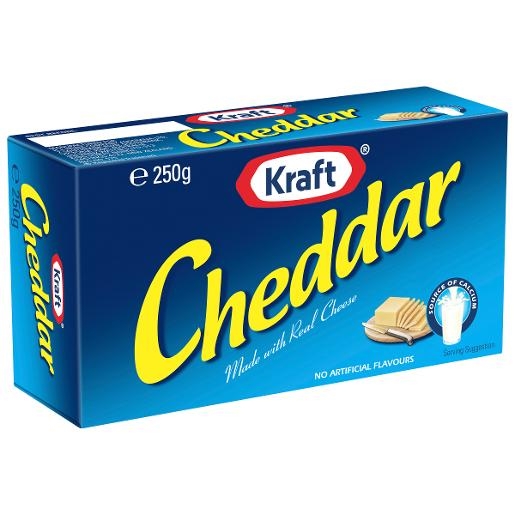 Kraft Cheddar Block 250g