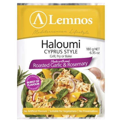 Lemnos Haloumi Roasted Garlic & Rosemary 180g