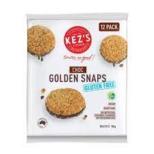 Kez's Gluten Free Choc Golden Snaps 150g