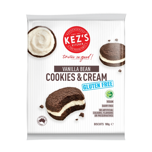 Kez's Gluten Free Cookies & Cream 180g