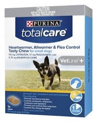 Purina Total Care All Wormer & Flea Control Small Dog 1 pack