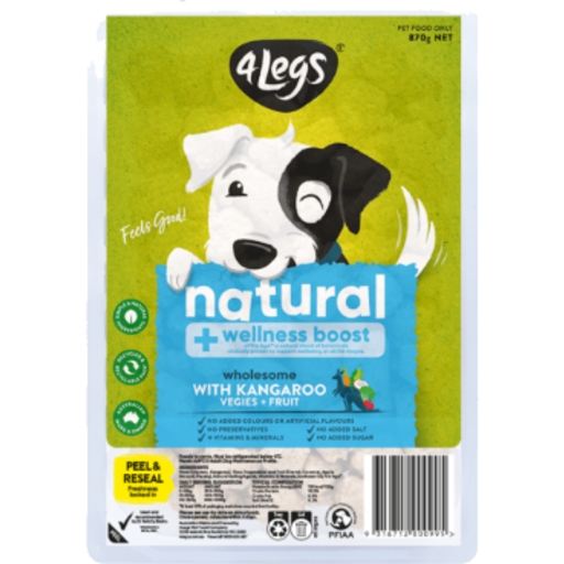 4 Legs Natural Meatballs With Kangaroo, Veggies & Fruit 870g