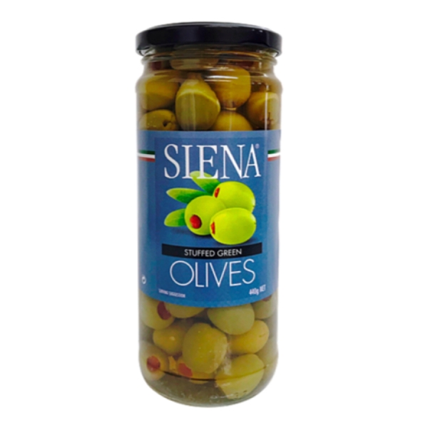 Siena Stuffed Green Olives 440g