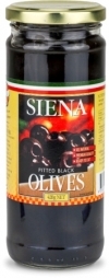 Siena Black Pitted Mnz Olives 440g