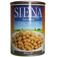 Siena Organic Chickpeas 400g