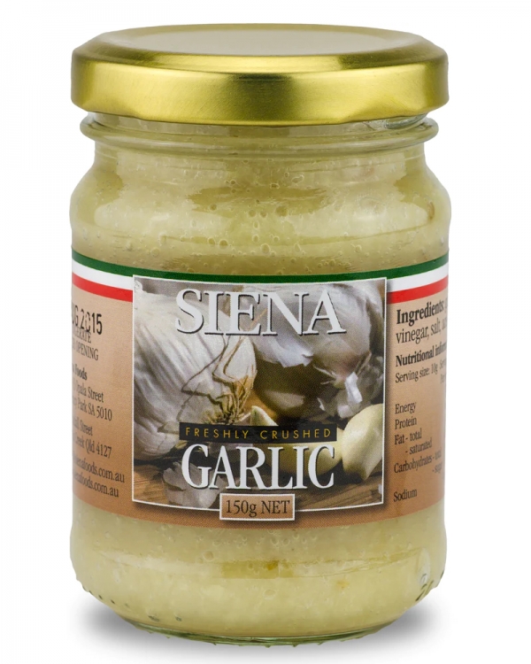 Siena Crushed Garlic 150g