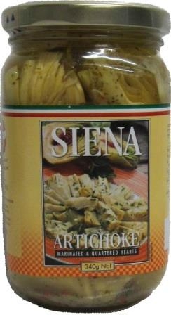 Siena Marinated Artichoke Quarters 340g