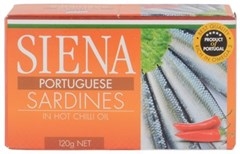 Siena Portuguese Sardines in Hot Chilli Oil 120g