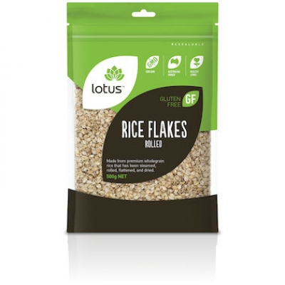 Lotus Rice Flakes Brown Rolled 500g