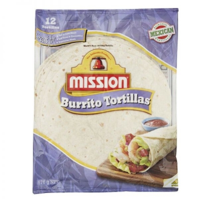 Mission Burrito Tortilla 8 Inch 12 Pack 576g