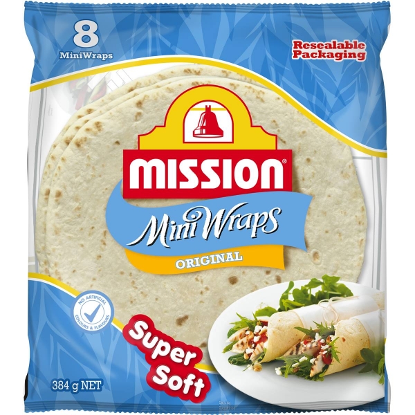 Mission Wrap Mini Original 8 Pack 384g