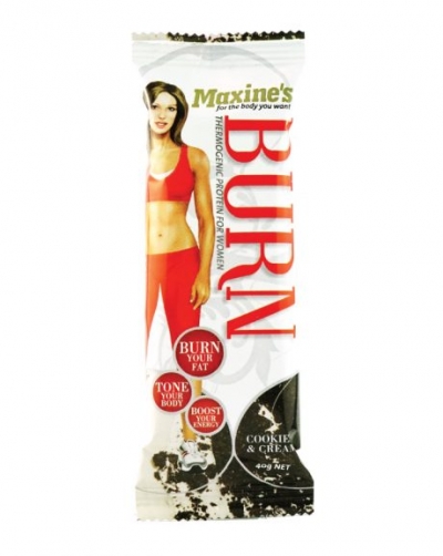 Maxine's Burn Cookies & Cream Bar 40g