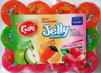 Kushi Jelly Strawberry Orange Apple 12 x 70ml