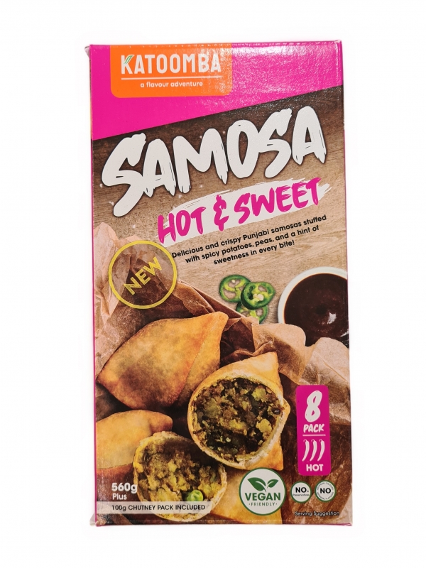 Katoomba Frozen Samosas Hot & Sweet 8 Pack 560g