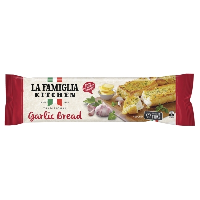 La Famiglia Kitchen Traditional Garlic Bread 400g | Adelaide's Finest ...