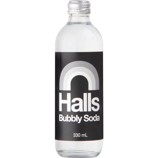 Halls Bubbly Soda Water 330ml