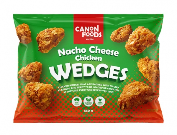 Canon Foods Nacho Cheese Chicken Wedges 550g