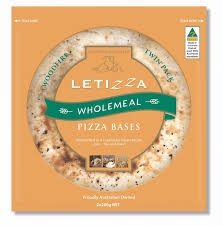 Letizza Wholemeal Pizza Base Twin Pack 400g