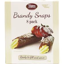 Bakers Collection Brandy Snaps 8pk 125g