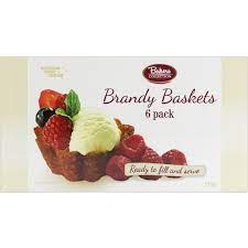 Bakers Collection Brandy Baskets 6 Pack 120g