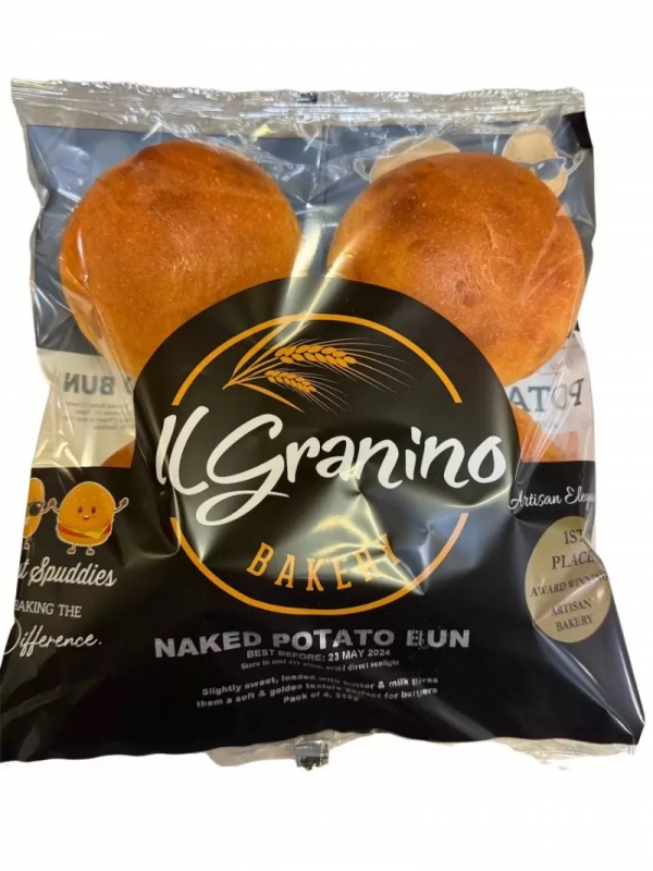 Il Granino Naked Potato Buns 4 Pack 360g