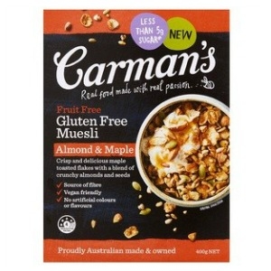 Carman's Muesli Almond & Maple Gluten Free 400g