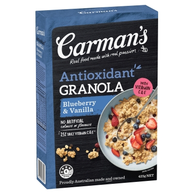 Carman's Granola Antioxidant Blueberry & Vanilla 425g