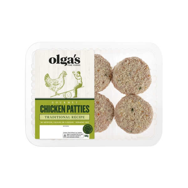 Olga's Patties Chicken 500g